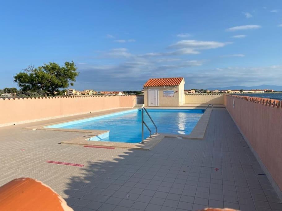 Superbe Studio Renove Avec Piscine Et Vue Marina Le Barcarès Esterno foto