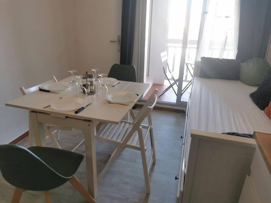 Superbe Studio Renove Avec Piscine Et Vue Marina Le Barcarès Esterno foto