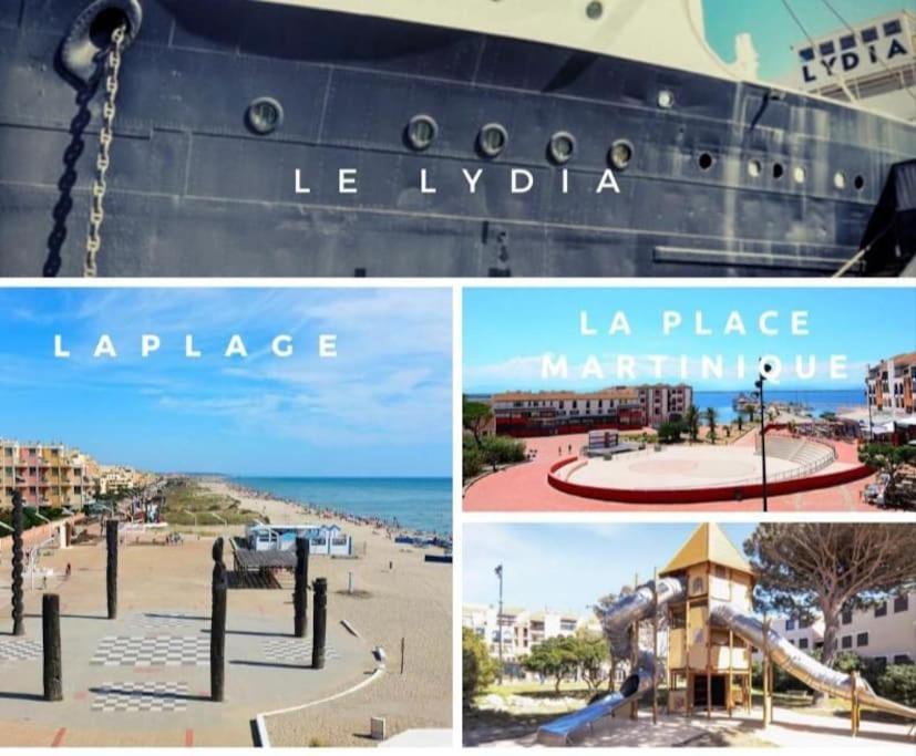 Superbe Studio Renove Avec Piscine Et Vue Marina Le Barcarès Esterno foto