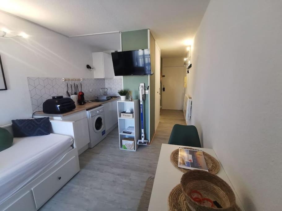 Superbe Studio Renove Avec Piscine Et Vue Marina Le Barcarès Esterno foto
